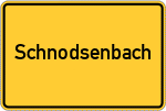 Place name sign Schnodsenbach