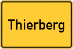 Place name sign Thierberg