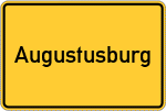 Place name sign Augustusburg