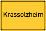Place name sign Krassolzheim