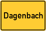 Place name sign Dagenbach