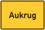 Place name sign Aukrug