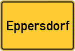 Place name sign Eppersdorf