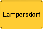 Place name sign Lampersdorf