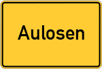 Place name sign Aulosen