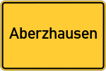 Place name sign Aberzhausen