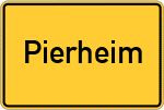 Place name sign Pierheim