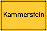 Place name sign Kammerstein