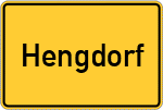 Place name sign Hengdorf