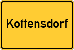 Place name sign Kottensdorf