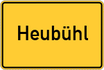 Place name sign Heubühl