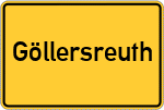Place name sign Göllersreuth