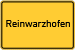 Place name sign Reinwarzhofen, Mittelfranken