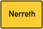 Place name sign Nerreth