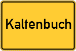 Place name sign Kaltenbuch