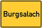 Place name sign Burgsalach
