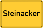 Place name sign Steinacker