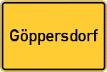 Place name sign Göppersdorf