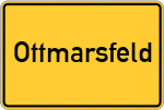 Place name sign Ottmarsfeld, Mittelfranken