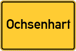 Place name sign Ochsenhart