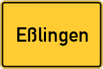 Place name sign Eßlingen, Mittelfranken