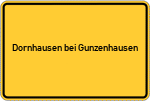 Place name sign Dornhausen bei Gunzenhausen, Mittelfranken