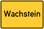 Place name sign Wachstein