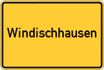 Place name sign Windischhausen, Mittelfranken