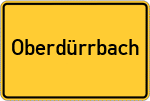 Place name sign Oberdürrbach