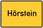 Place name sign Hörstein