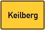Place name sign Keilberg, Kreis Aschaffenburg