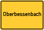 Place name sign Oberbessenbach