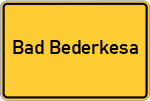 Place name sign Bad Bederkesa