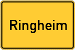 Place name sign Ringheim