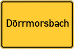 Place name sign Dörrmorsbach