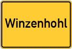 Place name sign Winzenhohl