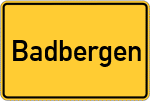 Place name sign Badbergen