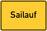 Place name sign Sailauf