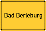 Place name sign Bad Berleburg