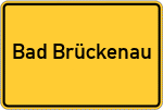Place name sign Bad Brückenau