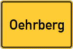 Place name sign Oehrberg