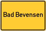 Place name sign Bad Bevensen