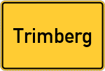 Place name sign Trimberg