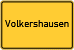 Place name sign Volkershausen
