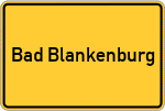 Place name sign Bad Blankenburg