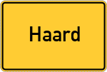 Place name sign Haard