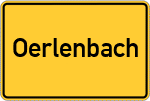 Place name sign Oerlenbach