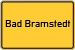 Place name sign Bad Bramstedt
