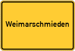 Place name sign Weimarschmieden