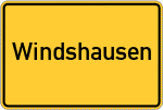 Place name sign Windshausen